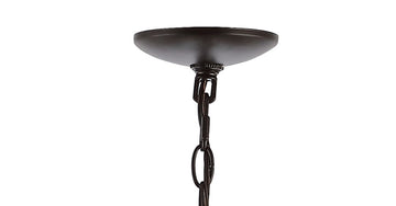 Gatsby 23" Adjustable Iron Rustic Glam LED Pendant - JONATHAN Y